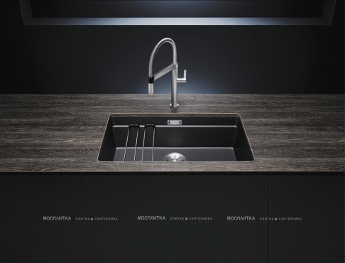 Кухонная мойка Blanco Etagon 700-U Silgranit 525168 темная скала - 3 изображение