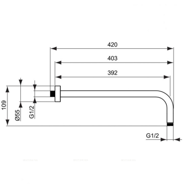 Душевой комплект Ideal Standard Ceratherm ALL in ONE 7 в 1, A7572AA, с термостатом, хром - 5 изображение