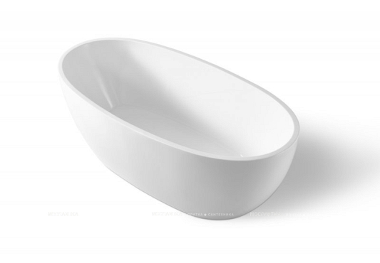 Акриловая ванна BelBagno 169х82 см BB69-1700-W0 без перелива, белый - 2 изображение