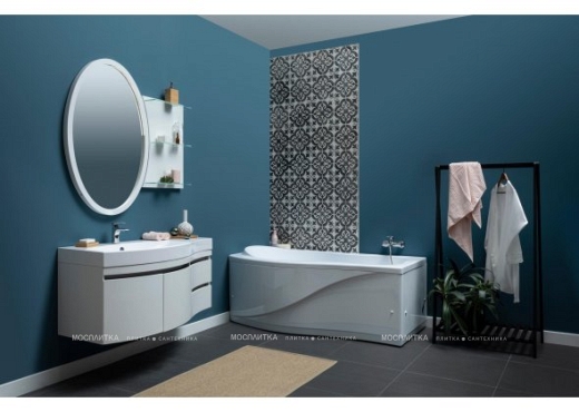 Комплект мебели для ванной Aquanet Опера 115 L 2 двери 2 ящика белый - 10 изображение