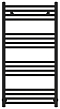 Полотенцесушитель водяной Сунержа Модус 100х50 см 31-0250-1050 матовый черный - 2 изображение