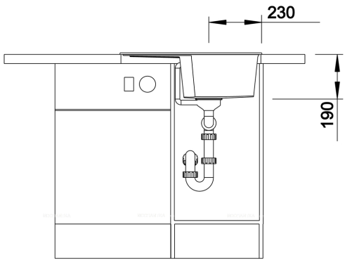 Кухонная мойка Blanco Zia 40 S 518932 темная скала - 11 изображение