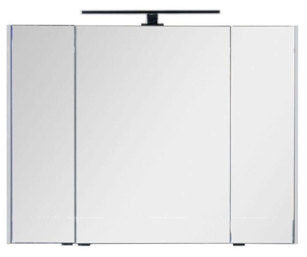 Зеркальный шкаф Aquanet Латина 100 белый - 4 изображение