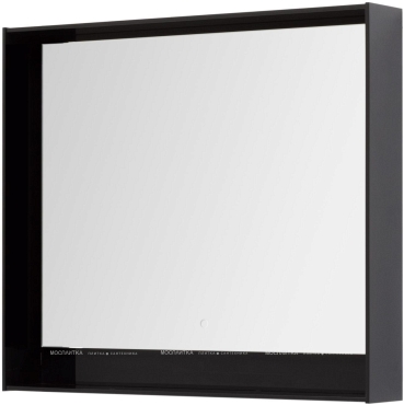 Зеркало Aquanet Милан 100 LED черный глянец - 4 изображение