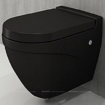 Крышка-сиденье для унитаза Bocchi Taormina/Jet Flush/Parma A0300-004 черное матовое - 2 изображение