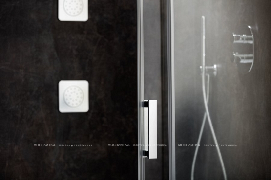 Душевая дверь Ravak Matrix MSDPS-120/80 левый сатин стекло прозрачное транспарент - 9 изображение