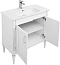 Комплект мебели для ванны Aquanet Селена 70 см, белая, серебро - 5 изображение