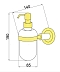 Дозатор Boheme Murano 10912-W-CR для жидкого мыла, хром - 2 изображение