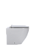 Унитаз приставной безободковый beWash Aldo BKFSR001565 с крышкой-сиденьем микролифт, белый глянец - 3 изображение