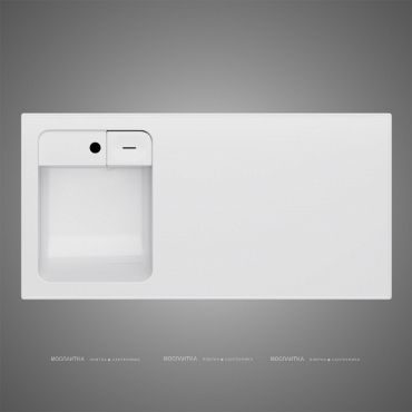 Мебельная раковина Am.Pm X-Joy 100 см M85AWPL1001WG левая, белый глянец - 6 изображение