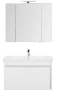 Комплект мебели для ванной Aquanet Вилора 105 белый - 2 изображение