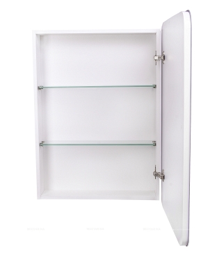 Зеркальный шкаф Style Line Каре 55 см СС-00002334 с подсветкой, белый - 3 изображение