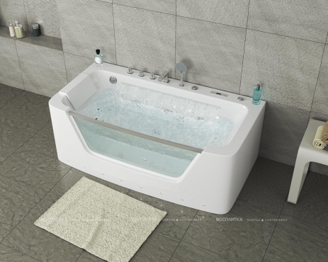 Акриловая ванна Grossman GR-15085 с гидромассажем, 85x150 см, белая - 6 изображение