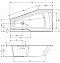 Акриловая ванна Riho Rething Space 170x90 R BR1500500000000 - 3 изображение