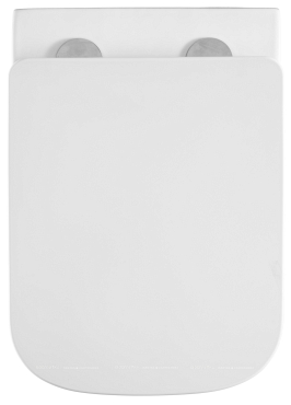 Унитаз подвесной безободковый Azario Teramo AZ-0052-UQ с крышкой-сиденьем микролифт, белый - 3 изображение