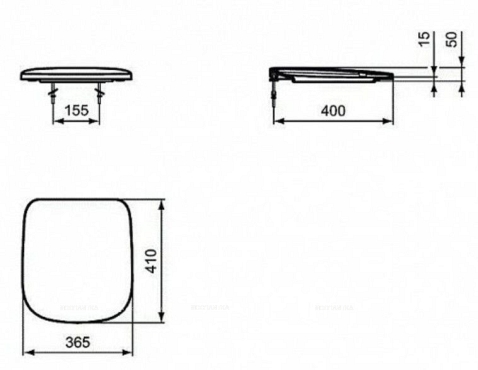 Крышка-сиденье Ideal Standard Esedra T318301 с микролифтом - 3 изображение