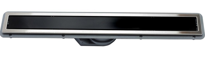 Душевой лоток Pestan Confluo Premium Line 750 черное стекло/сталь - 2 изображение