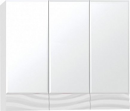 Зеркальный шкаф Style Line Вероника 80 Люкс, белый