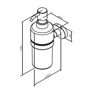 Дозатор для жидкого мыла Am.Pm Sense L A7436900, хром - 7 изображение