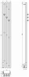Полотенцесушитель электрический Сунержа Кантата 3.0 150х19,1 см 15-5846-1516 тёмный титан муар - 4 изображение