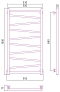 Полотенцесушитель водяной Сунержа Сирокко 100х50 см 051-0253-1050 состаренная латунь - 3 изображение