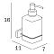 Дозатор для жидкого мыла Inda Lea A18120NE21 черный матовый - 2 изображение