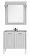 Комплект мебели для ванной Aquanet Паола 90 белый патина серебро - 2 изображение