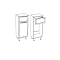 Напольная тумба Corozo Монро 40 SD-00000783,белый - 5 изображение