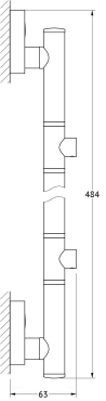Штанга двухпозиционная FBS Luxia LUX 077 длина 49 см - 2 изображение