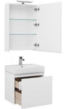 Комплект мебели для ванной Aquanet Йорк 60 белый - 3 изображение