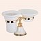 Мыльница и стакан для щеток Tiffany World Harmony TWHA141bi/oro, белый/золото - 3 изображение