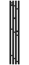 Полотенцесушитель электрический Сунержа Кантата 3.0 120х19,1 см 15-5846-1216 тёмный титан муар - 2 изображение