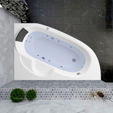 Акриловая ванна Lavinia Boho Bell Pro, 160x105 см. правая, 36118H0C - 4 изображение