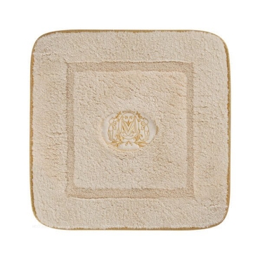 Коврик Migliore Complementi ML.COM-50.060.PN для ванной комнаты, вышивка логотип Корона, кремовый, окантовка золото 30767 - 3 изображение