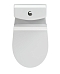 Унитаз-компакт безободковый Cersanit Nature 65410 с крышкой-сиденьем микролифт, белый - 6 изображение