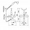 Смеситель для ванны и душа Bugnatese Oxford 6302CR, с гарнитуром, хром - 3 изображение