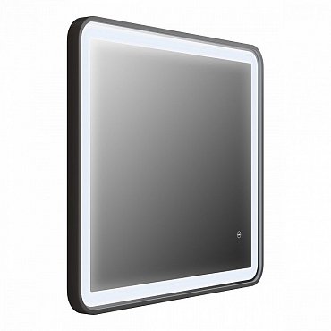 Зеркало Iddis Cloud 80 см CLO8000i98 c термообогревом и подсветкой, черный