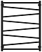 Полотенцесушитель водяной Сунержа Сирокко 80х60 см 31-0253-8060 матовый черный - 2 изображение