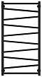 Полотенцесушитель водяной Сунержа Сирокко 100х50 см 31-0253-1050 матовый черный - 2 изображение
