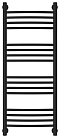 Полотенцесушитель водяной Сунержа Богема+ 100х40 см 31-0221-1040 матовый черный - 2 изображение