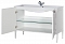 Комплект мебели для ванной Aquanet Паола 120 белый патина серебро - 5 изображение