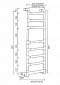 Полотенцесушитель электрический Margaroli Sereno 584-8 BOX, 58447508CRB 47,5 x 92,7 см, хром - 3 изображение