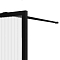 Душевая перегородка Vincea Walk-In HP Art VSW-1HP100FLB 100x200, черный матовый, стекло рифленое - 4 изображение