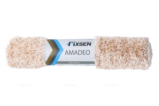 Коврик для ванной Fixsen Amadeo 1-ый бежевый, 50х70 см. FX-3001A - 3 изображение