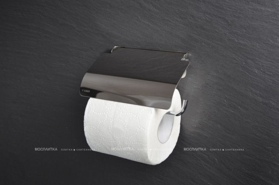 Держатель туалетной бумаги Fixsen Hotel FX-31010 с крышкой, хром - 2 изображение