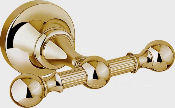 Крючок двойной Cezares Olimp DHK-02-M цвет бронза, ручки металл - 5 изображение