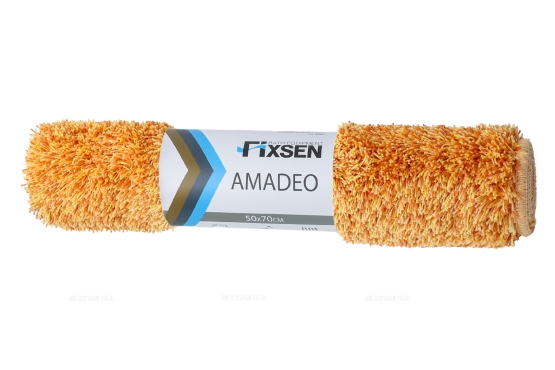 Коврик для ванной Fixsen Amadeo 1-ый оранжевый, 50х70 см. FX-3001G - 3 изображение