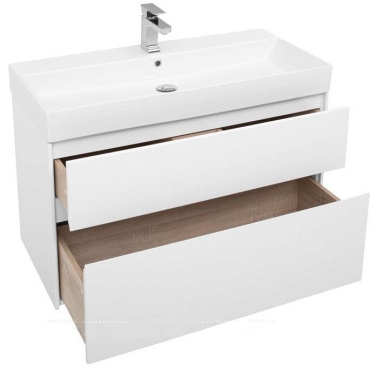 Комплект мебели для ванной Aquanet Бруклин 100 белый - 6 изображение