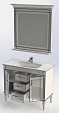 Комплект мебели для ванной Aquanet Селена 105 белый/серебро 3 ящика, 2 двери - 7 изображение