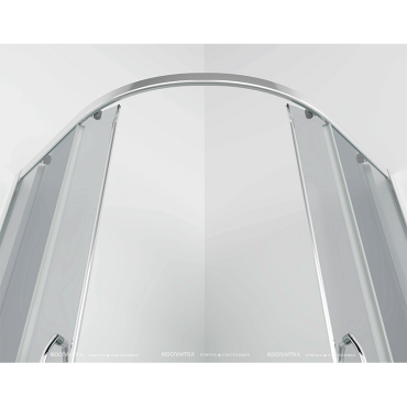 Душевой уголок Erlit Comfort 90х90 см ER0509T-C4 профиль серебро, стекло тонированное - 5 изображение